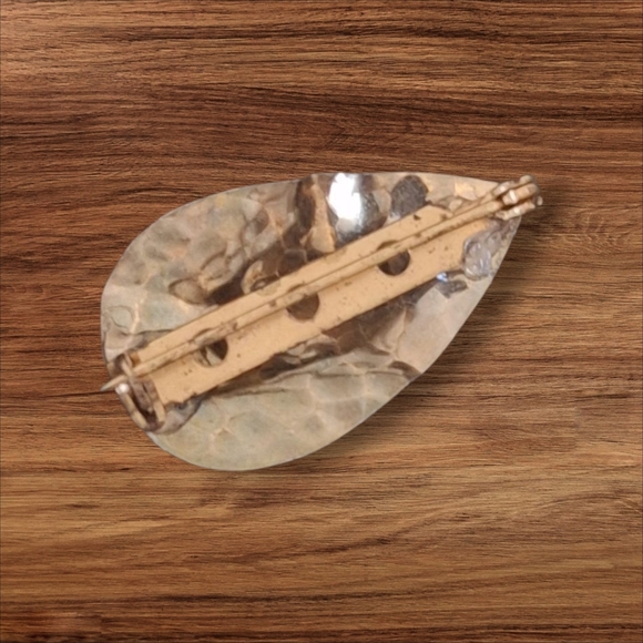 Vintage Teal and Pink Brooch - Picture 5 of 7